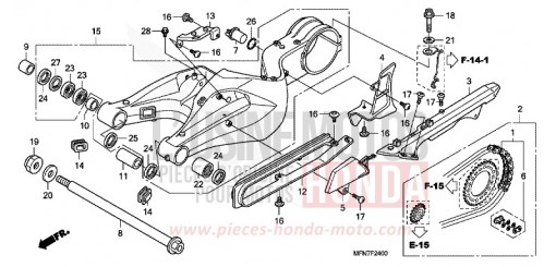 BRAS OSCILLANT CB1000RB de 2011